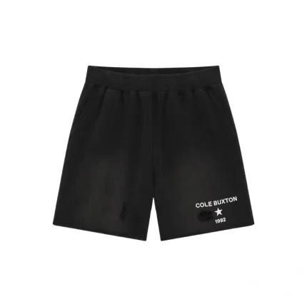 COLE BUXTON 1992 DISTRESSED SHORTS BLACK