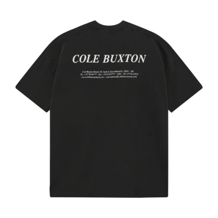 Cole Buxton Address T Shirt Black