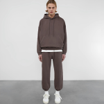 HEAVYWEIGHT WARM UP BROWN HOODIE