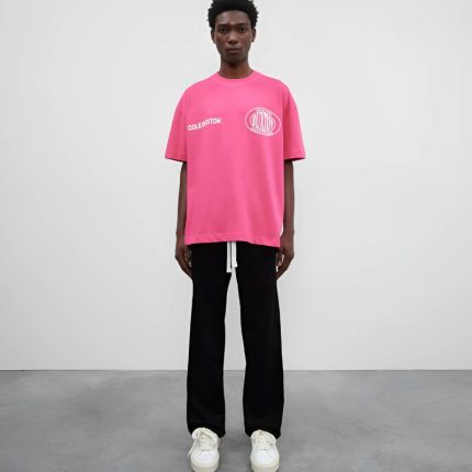 Cole Buxton Double Logo Sports pink T-Shirt