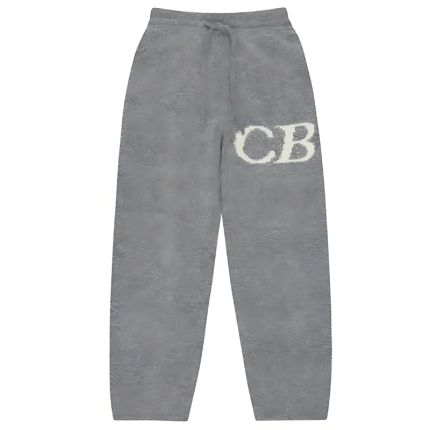 Cb Logo Knit Gray Pants