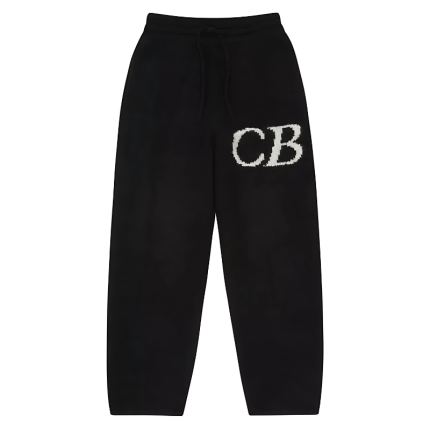Cb Logo Knit Pants Black