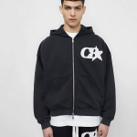 CB STAR ZIPPED Black HOODIE