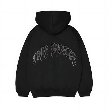 OLD ENGLISH BLACK HOODIE