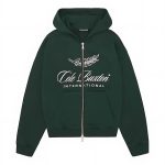 INTERNATIONAL ZIPPED GREEN HOODIE
